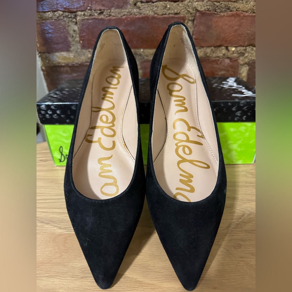 Sam Edelman - Sally Flat in Black Suede